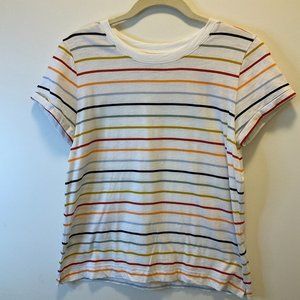 Loft size small striped cotton T shirt